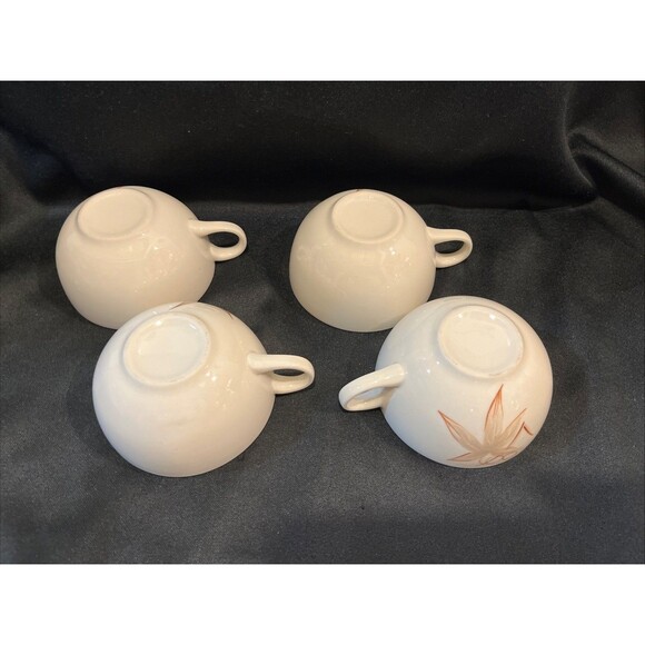 Lot of 5 VTG MCM Winfield Passion Flower the Creamer with 4 Coffee Cups USA - Picture 11 of 16
